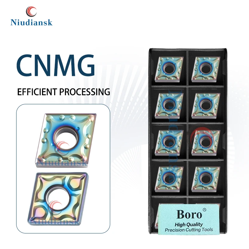 

Turning Blade CNMG120404/08-MA TF618 CNMG120404/08-TF TF918 CNC Quenched Steel Outer Circular Blade Colorful Blade Cutting Tools