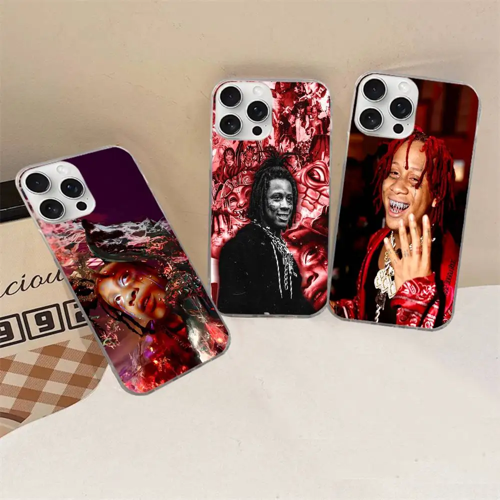 Rapper T-Trippie R-Redd Phone Case For iPhone 11 12 13 14 15 16 17 Plus Pro Max Satin Glossy Colorful
