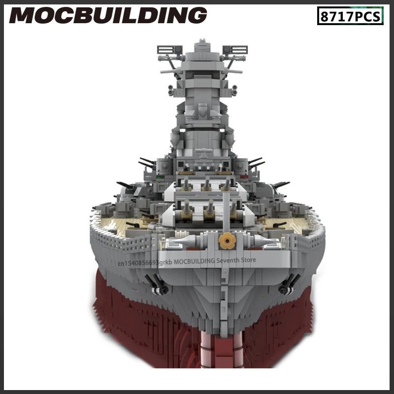 

Масштаб 1:200 MOC, строительные блоки, серия USS, модель IJN Yamato, линкор, сделай сам, сборка, технология, кирпичи, креативная коллекция, подарки