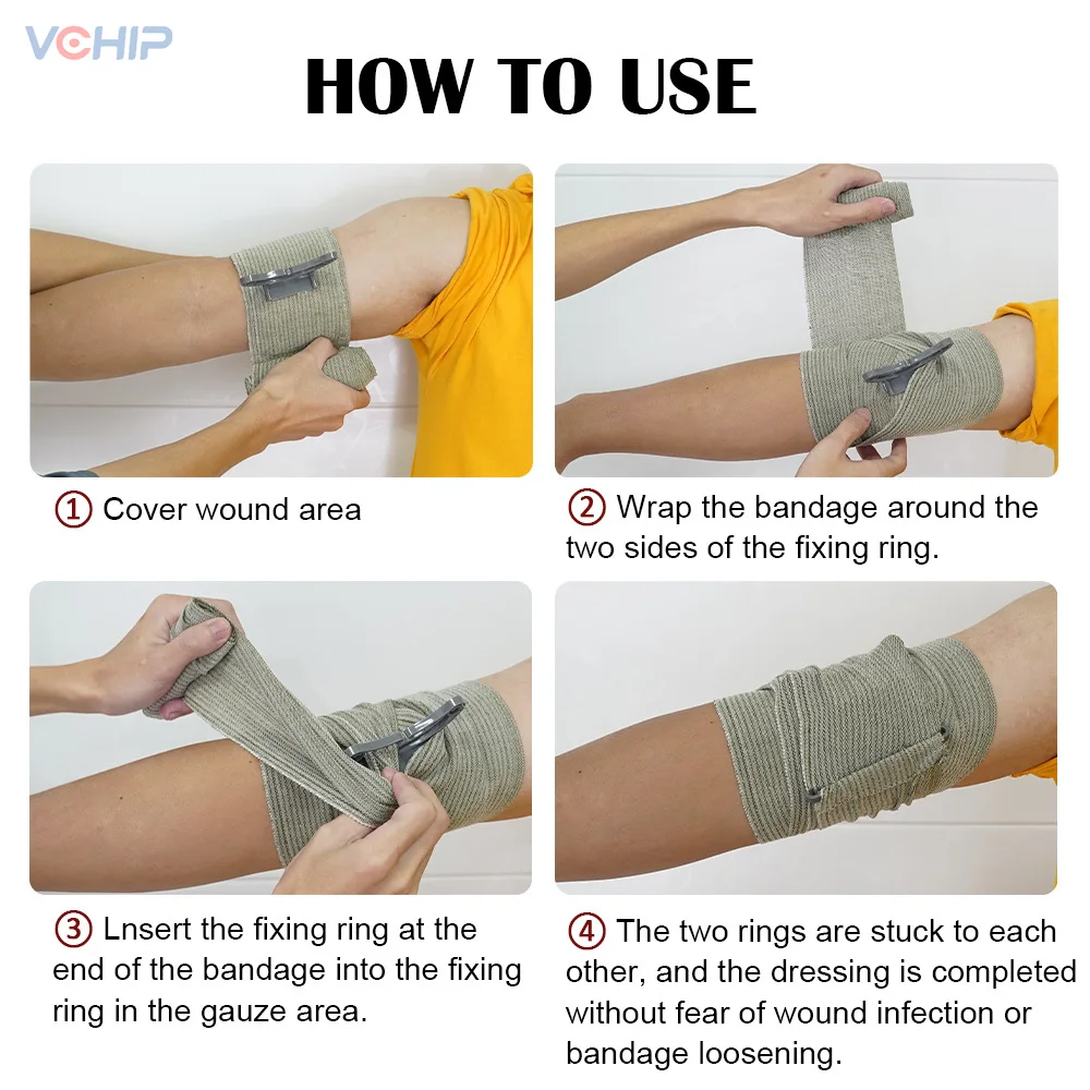 Israel Bandage Trauma Kit Emergency Compression Tourniquet Medical Dressing Sterile Roll Bandage High Elastic First-aid Outdoor