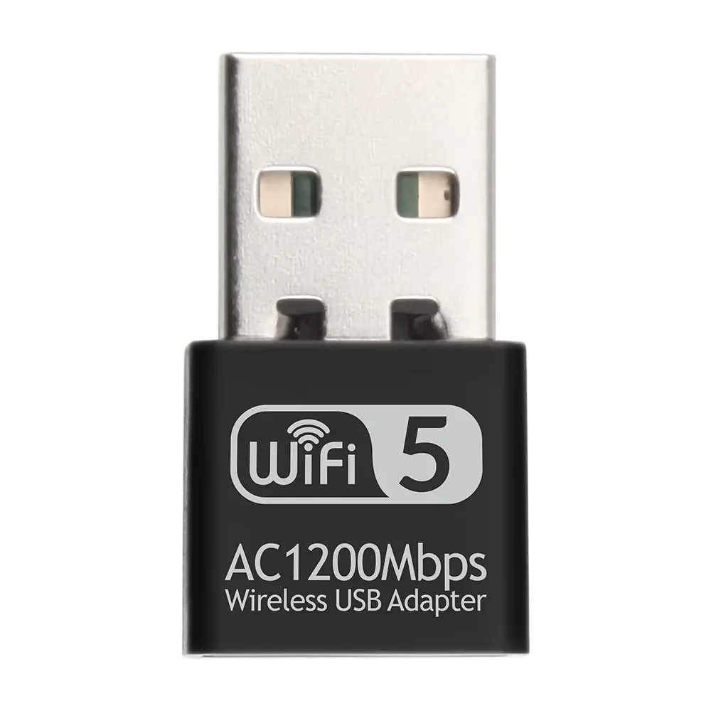 1200Mbps USB ミニネットワークカード AC1200 WIFI 5 ワイヤレス Lan イーサネットデュアルバンド 2.4GHz/5GHz Wi-Fi Lan アダプター PC ラップトップ用