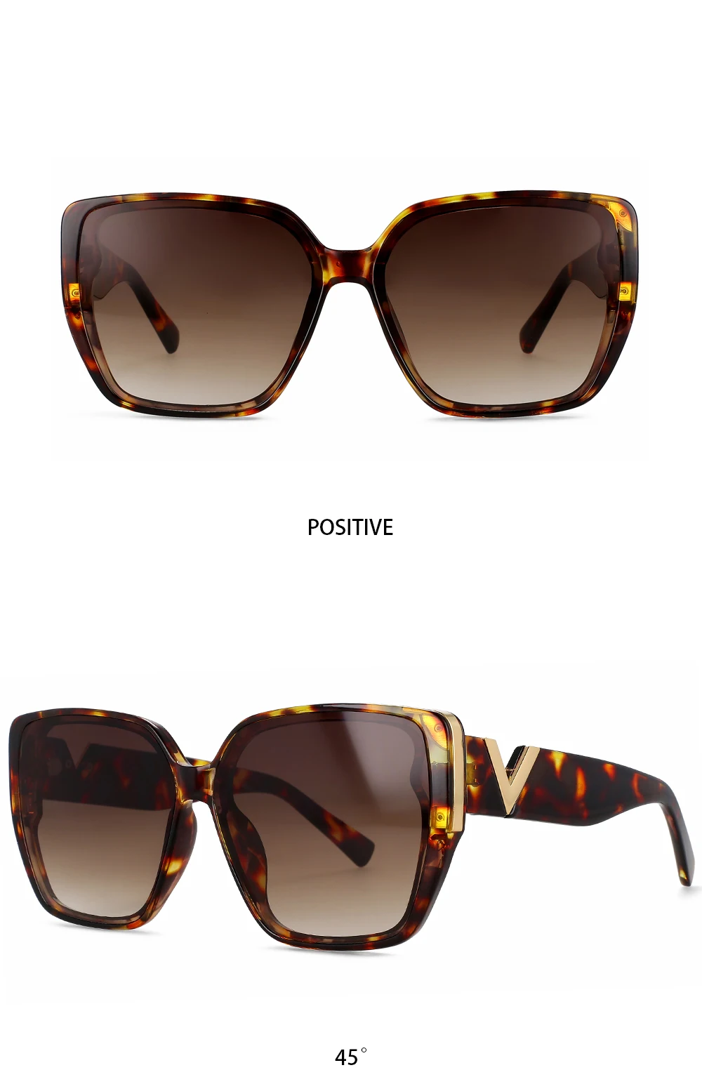 Luxusmarken-Design Sonnenbrillen für Damen Quadratische Retro-Sonnenbrillen für Outdoor UV-Schutz Sonnenschutz für Freizeit und Urlaub # 55996 – Detail 9