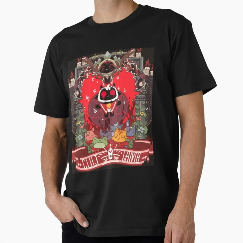 Cult of the Lamb Themed 0428 Horror game Gift T-Shirt for gamer 100% Cotton Short-Sleeve Unisex Tee All Size Tops S–6XL