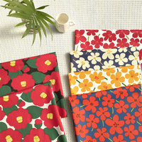 Width 160cm/63in Nordic Flowers Design 100% Cotton Fabric Bedding Baby Nest Blanket Home Quilt Dresses Cotton Twill Cloth
