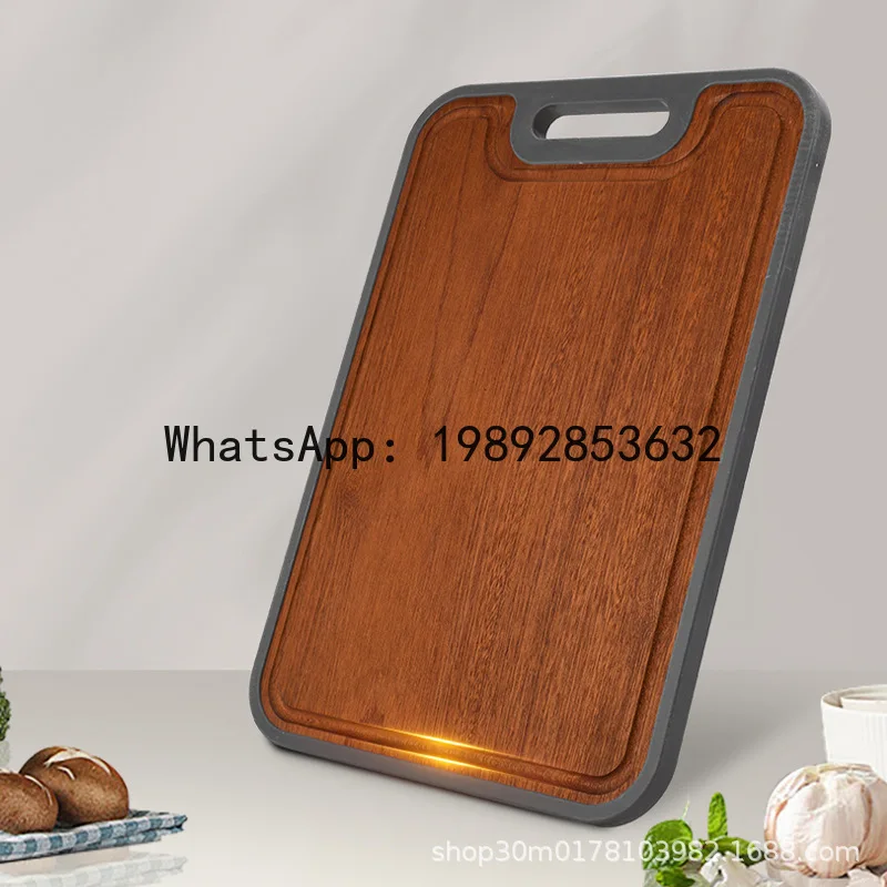 PYJ titanium cutting board ebony antibacterial and mildew-proof household solid wood pure titanium double-sided cutting board