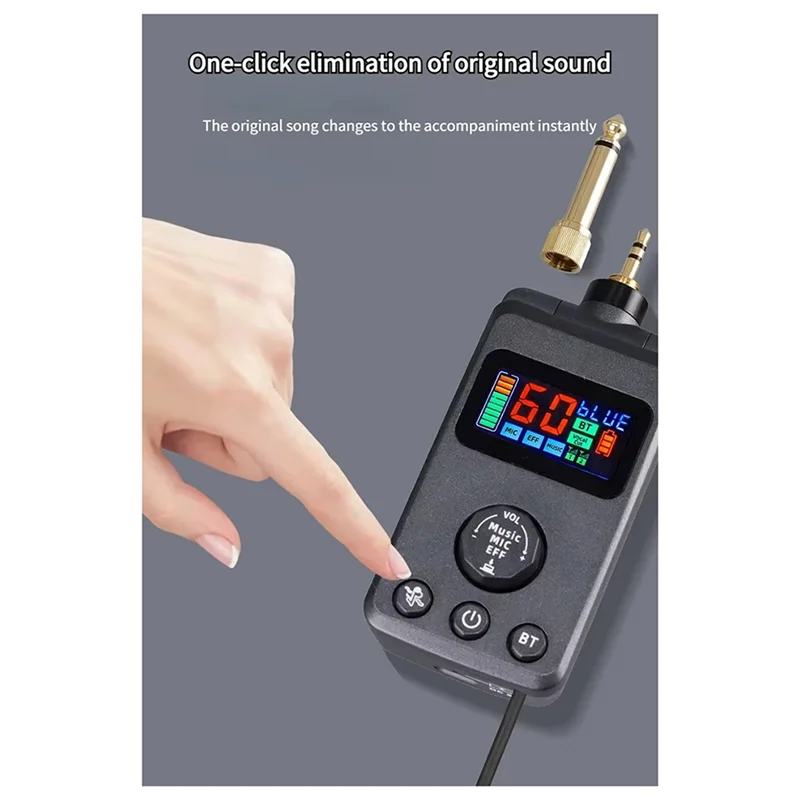 

Advanced M50 UHF Dual DSP Wireless Dynamic Karaoke Microphone System Anti-Howling Rechargeable Receiver Plug Play Microphone Set