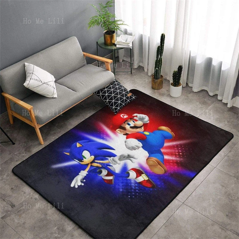 

Super Game Series Ultra Soft Flannel Floor Rugs Living Room Bedroom Carpet For Children Play Solid Home Decorator