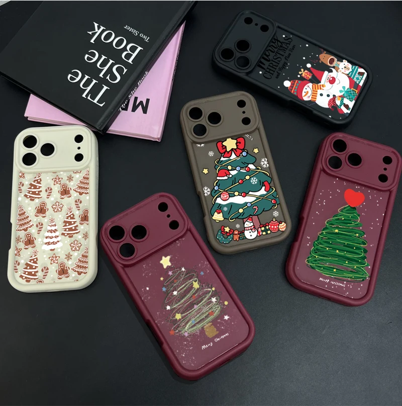 New Year Merry Christmas Tree Case For Samsung Galaxy S25 S24 S23 Ultra Note 20 Plus S22 S21 S25FE S20FE S24FE S23FE cover