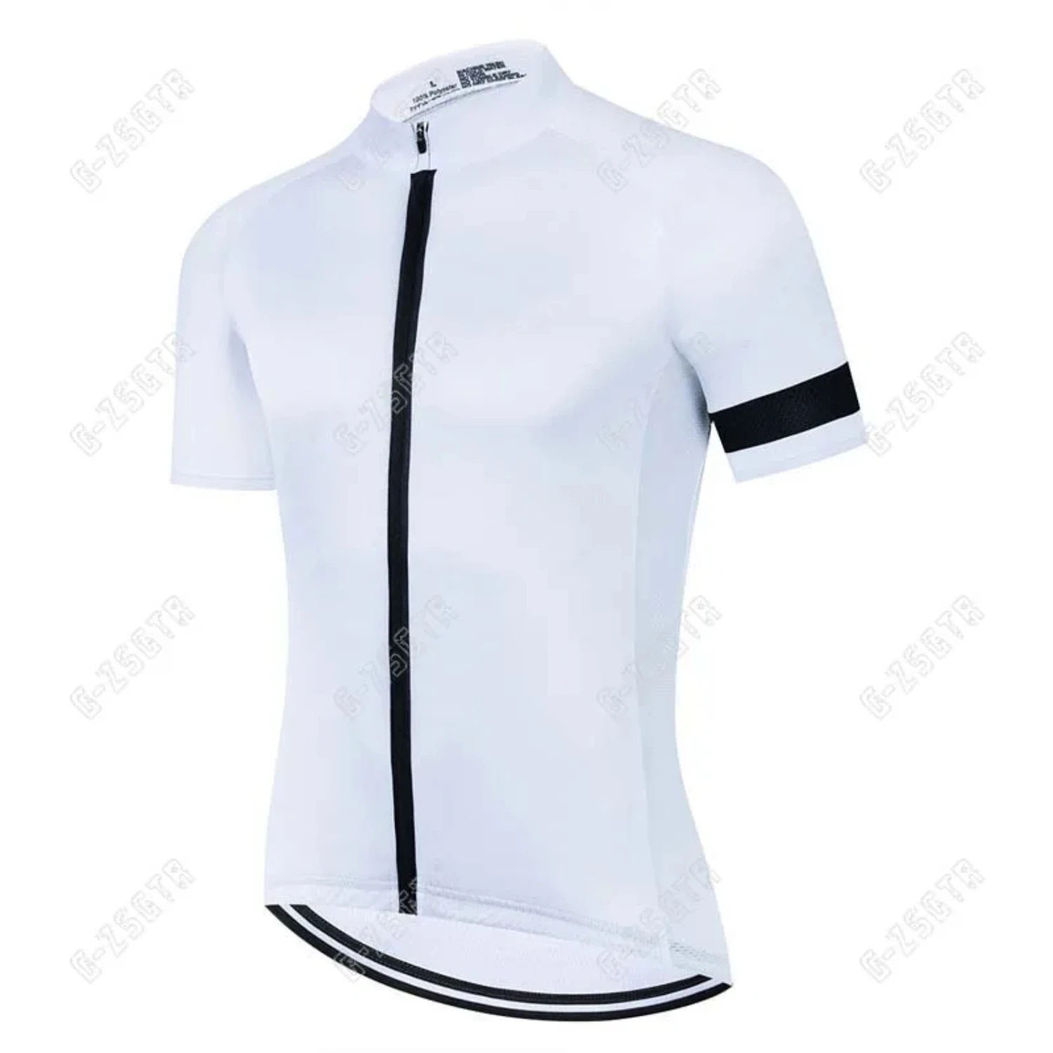 Maillot de cyclisme blanc à manches courtes pour homme, vêtement de vélo, VTT, avec coussretours en gel 19D, à séchage rapide, nouvelle collection