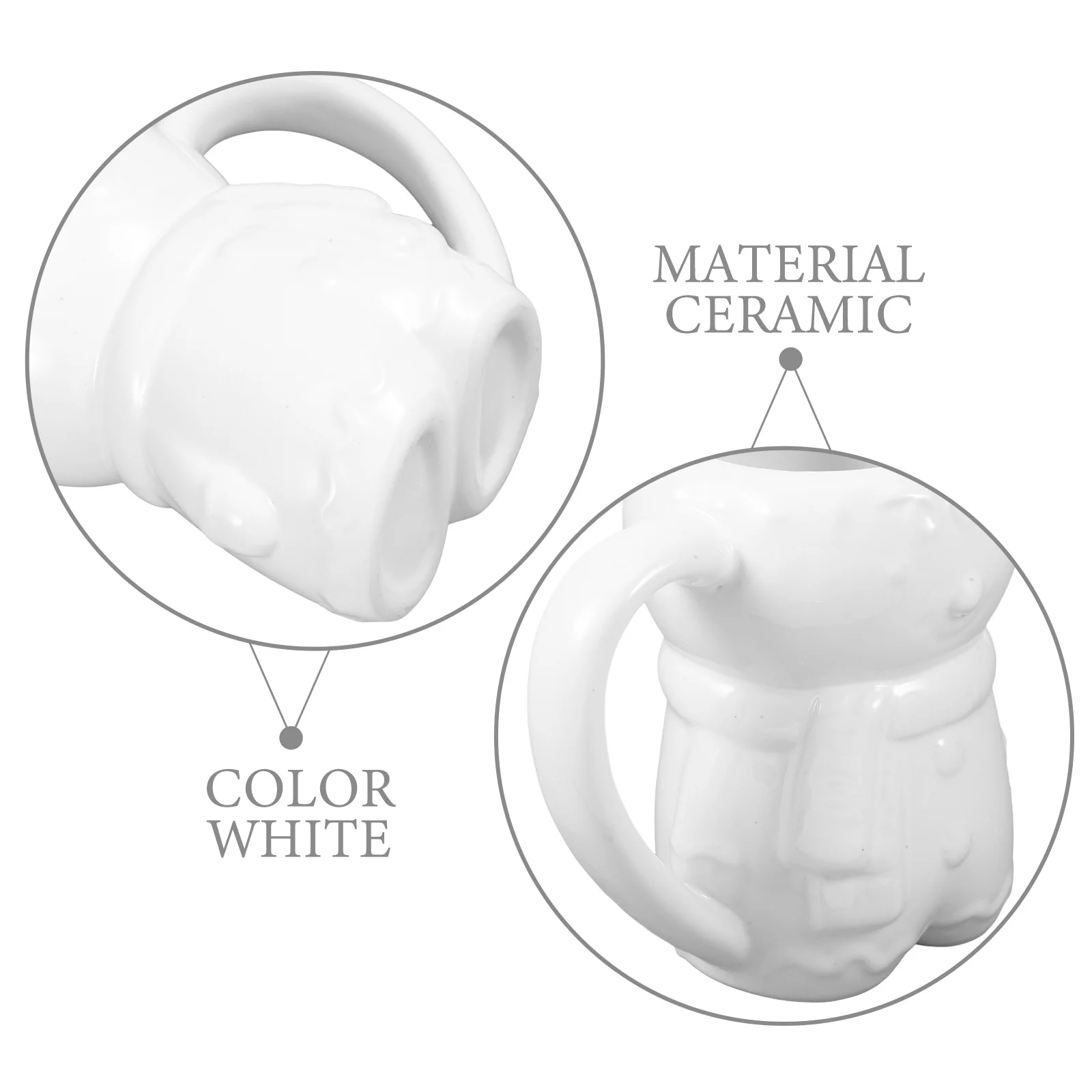 

Gingerbread Man Ceramic Coffee Mug Large Capacity Comfortable Handle Xmas Home Office Tea Cup Gingerbread Man Coffee Mug