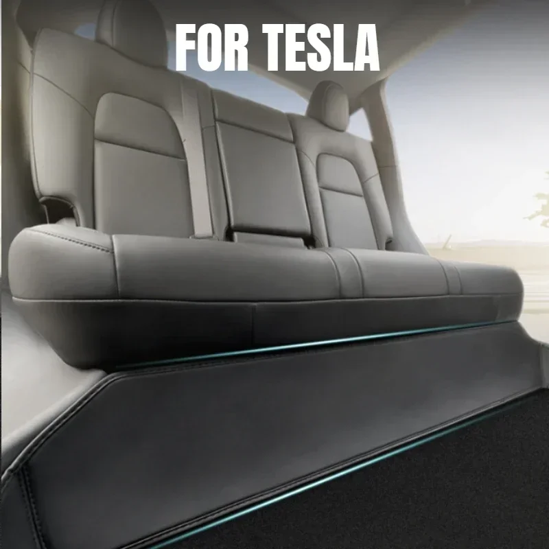 For Tesla Leather Protective Pad Model Y or Model 3 Highland  Underseat Felled Surface Is Stain and Scratch Resistant