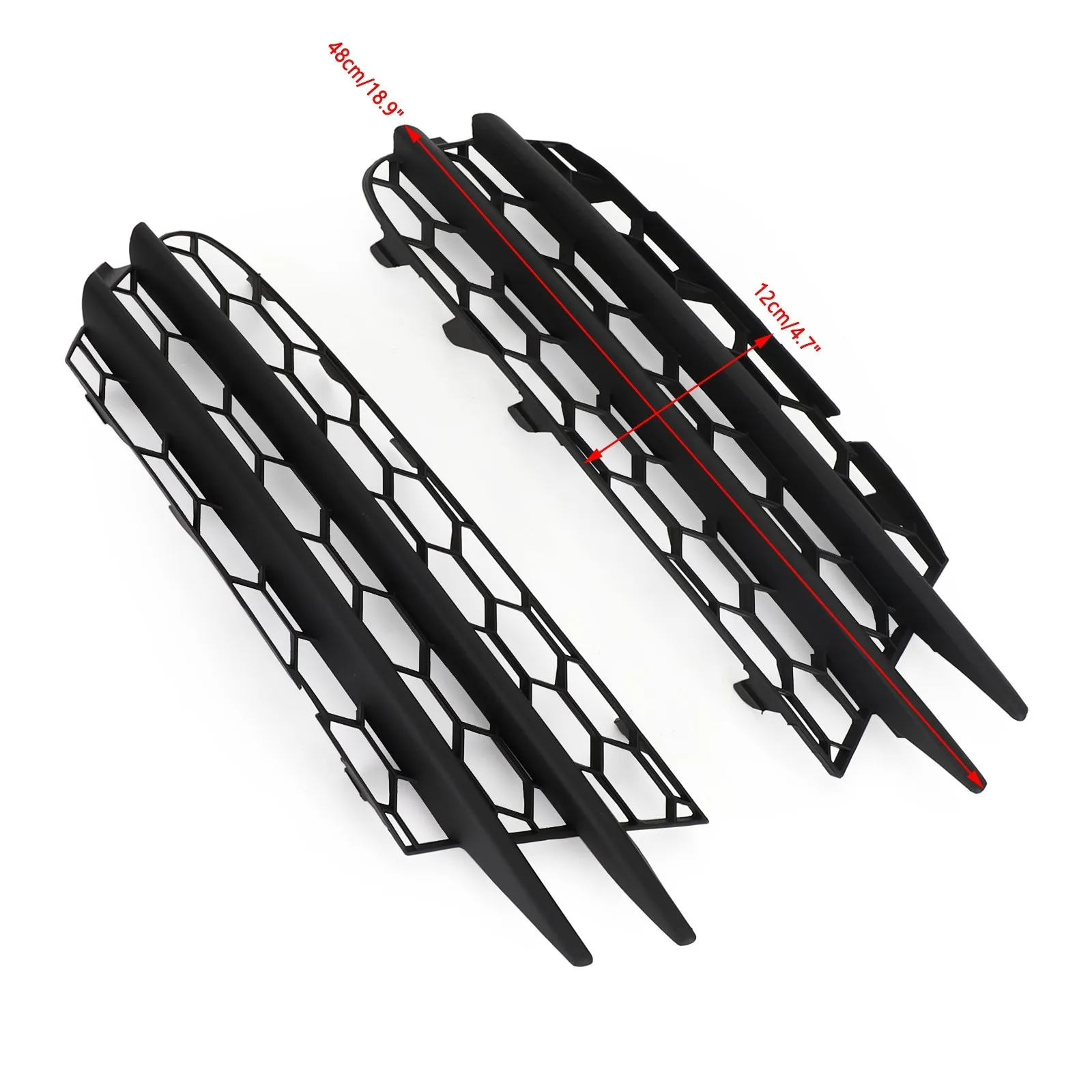 Artudatech Pair Front Bumper O/S Lower Grill Fit for For VW Scirocco 2008-2014 1K8853666B