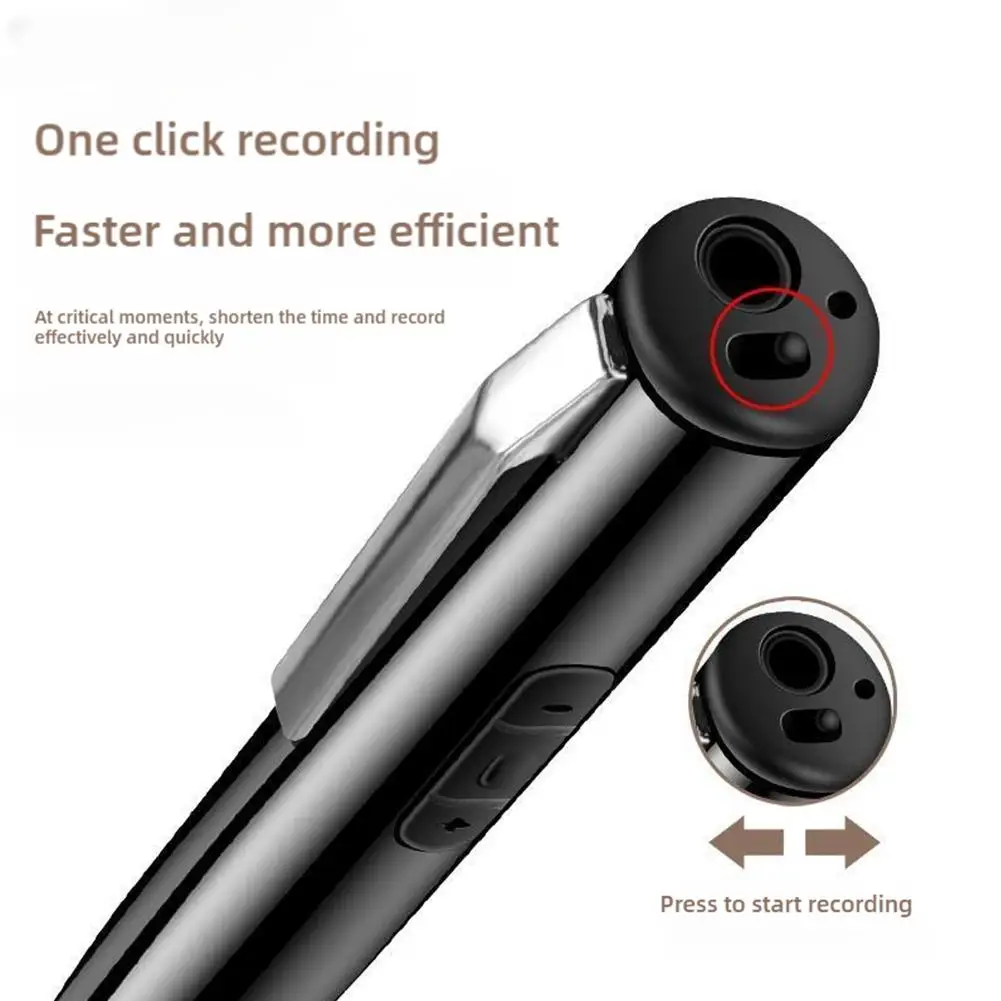 Recording Pen Business Meeting Student Class Use Walkman Large Noise Reduction Mp3 Portable Capacity Pen-shaped A1b3