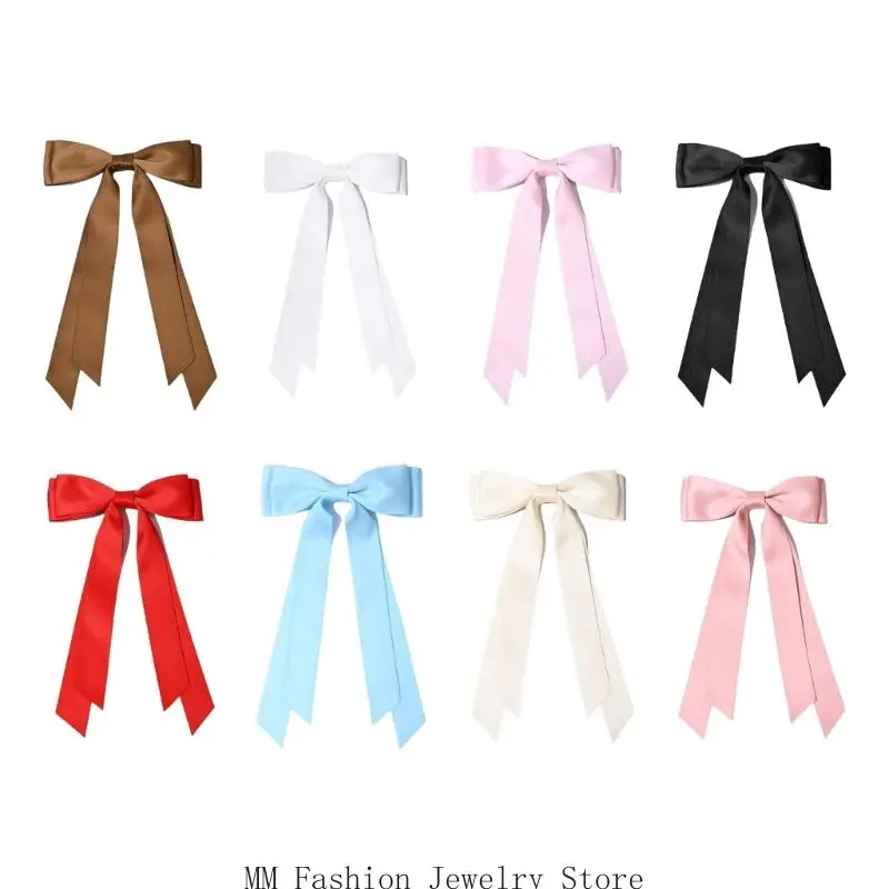 

Women Hair Bows Barrette Hair Clip 2000s Trend Side Clip Fashionable Elegant Sweet Bowknot Photo Props
