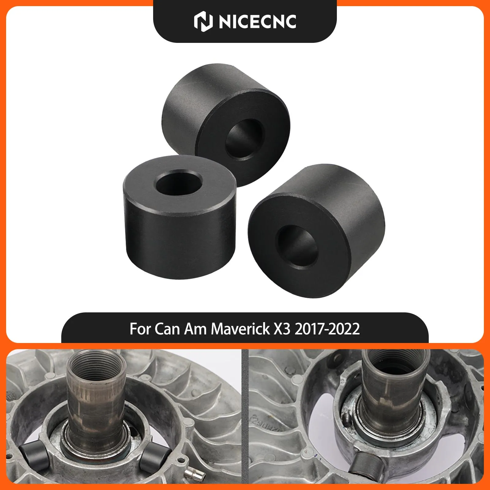 NICECNC Rodillo de Embrague Rhino para Can-Am Maverick X3 2017-2022, para X3 Max R 4x4 XDS XMR XRC Turbo DPS, Accesorios de Nylon para UTV