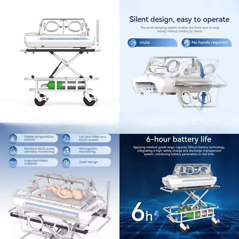 for Newborn Electric  Incubator Mobile Infant Care Equipment Portable Nursery Warmer for Home Use Temperature Control