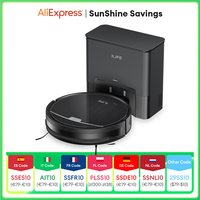 ILIFE V9/V9Pro Robot Vacuum, Self-Emptying, 3000Pa Strong Suction, Gyro Navigation, Schedule, App/Alexa Control, for Pet Hair
