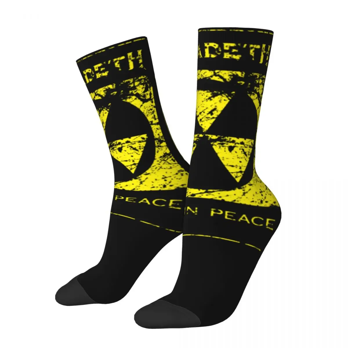 Megadeth Rust In Peace Merch Crew Socks Breathable Metal Band Graphic Long Sock Super Soft for Men's Best Gift Idea