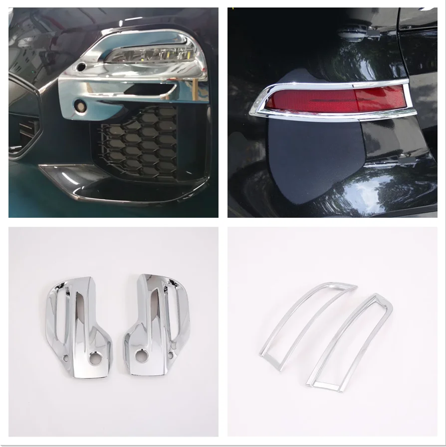 

For BMW X5 G05 2019 2020 Accessories Chrome Car Front Fog Light Cover Trim Tail Foglight Frame Bezel Cover Trim Auto Decoration