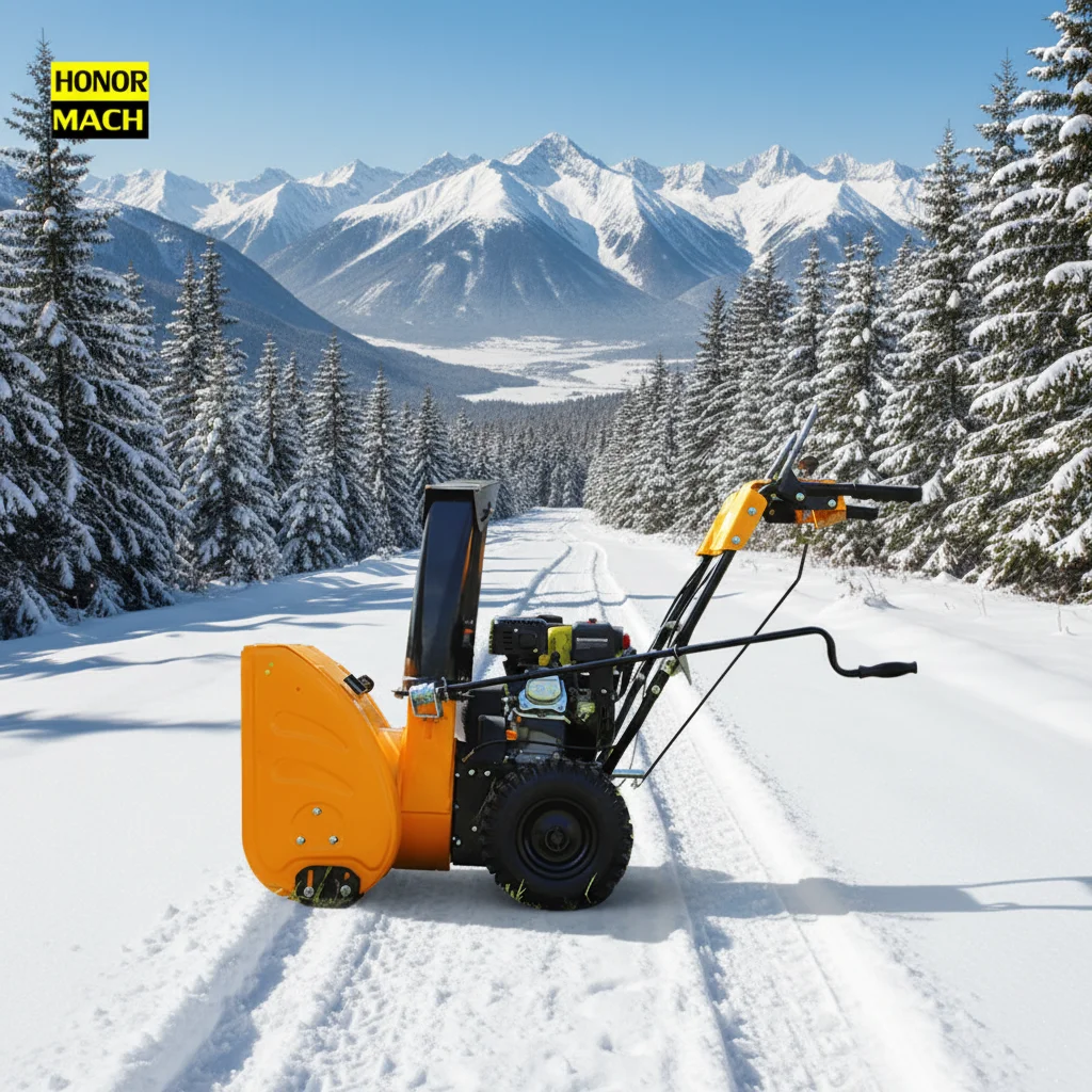 Dual Wheel Snow Blower Street Snowplow Machine Deep Snow Removal Snow Thrower