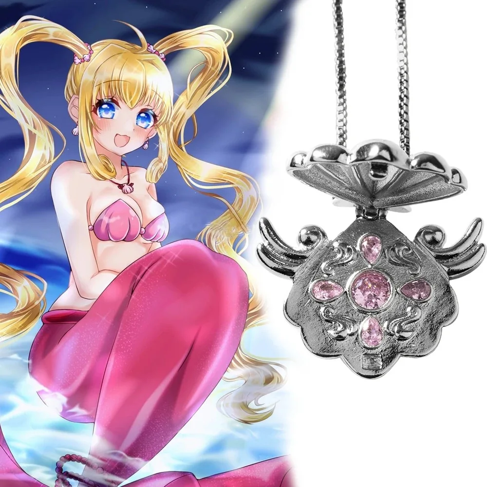 Anime Mermaid Melody Shell Necklace Pichi Pichi Pitch Luchia Karen Hanon Hosho Toin Rina Cosplay Pendant Jewelry Gift Prop