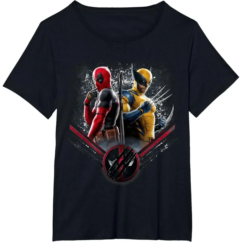 

Marvel Genuine Authorized Marvel Studios Deadpool & Wolverine Side By Side Claw Icon Men's and Women's Same T-Shirt 3D