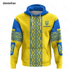 Sudadera con capucha con estampado 3D de Ucrania para hombre, chaqueta con cremallera, jersey con capucha, abrigo, prendas de vestir Unisex, Tops femeninos