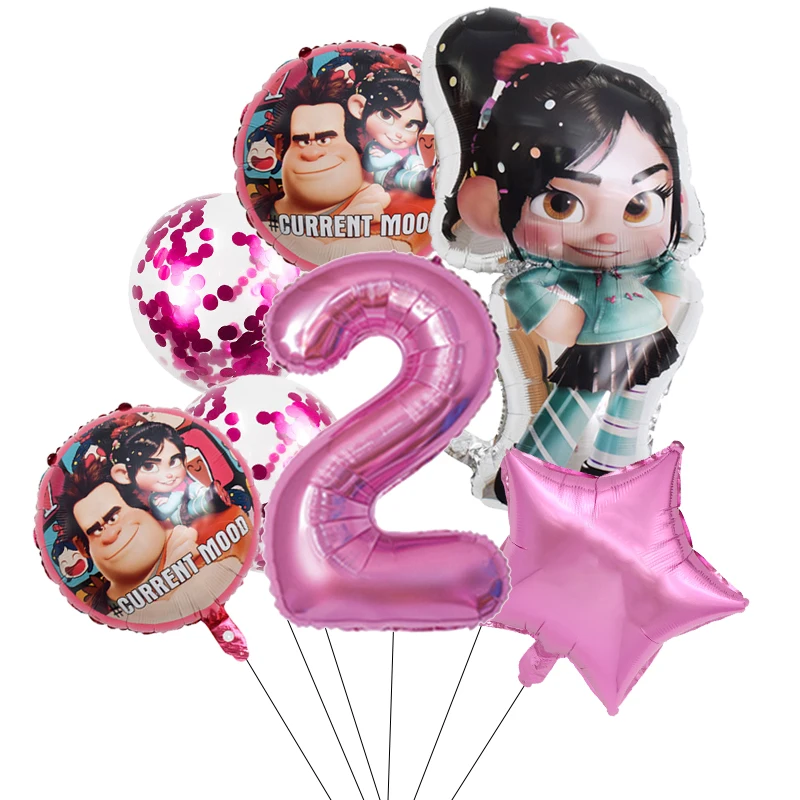 1set Disney Wreck-It Ralph Party Balloons Vanellope Balloons 32\