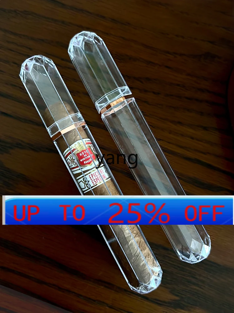 

LMM acrylic transparent cigar tube 22MM large diameter cigar tube high transparency and high value
