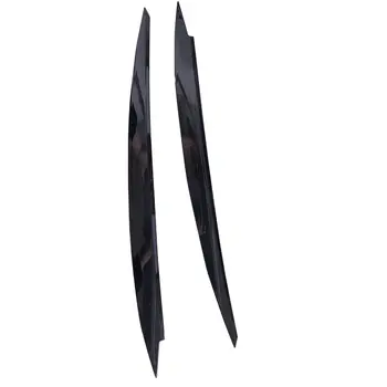 Para osłon na reflektory samochodowe, brwi i powieki do VW Golf 7 VII GTI GTD GTE R MK7 2012 2013 2014 2015 2017 2018 2019 2020 w kolorze czarnym 10 best sales 2012 gti - №6