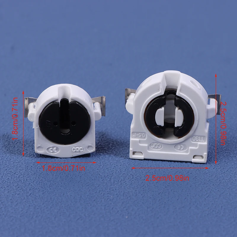 LEDチューブ用蛍光灯ホルダー,非シャントランプソケット,g5,g13ベース,耐熱,t5,t8,ac 500v,2a,5個