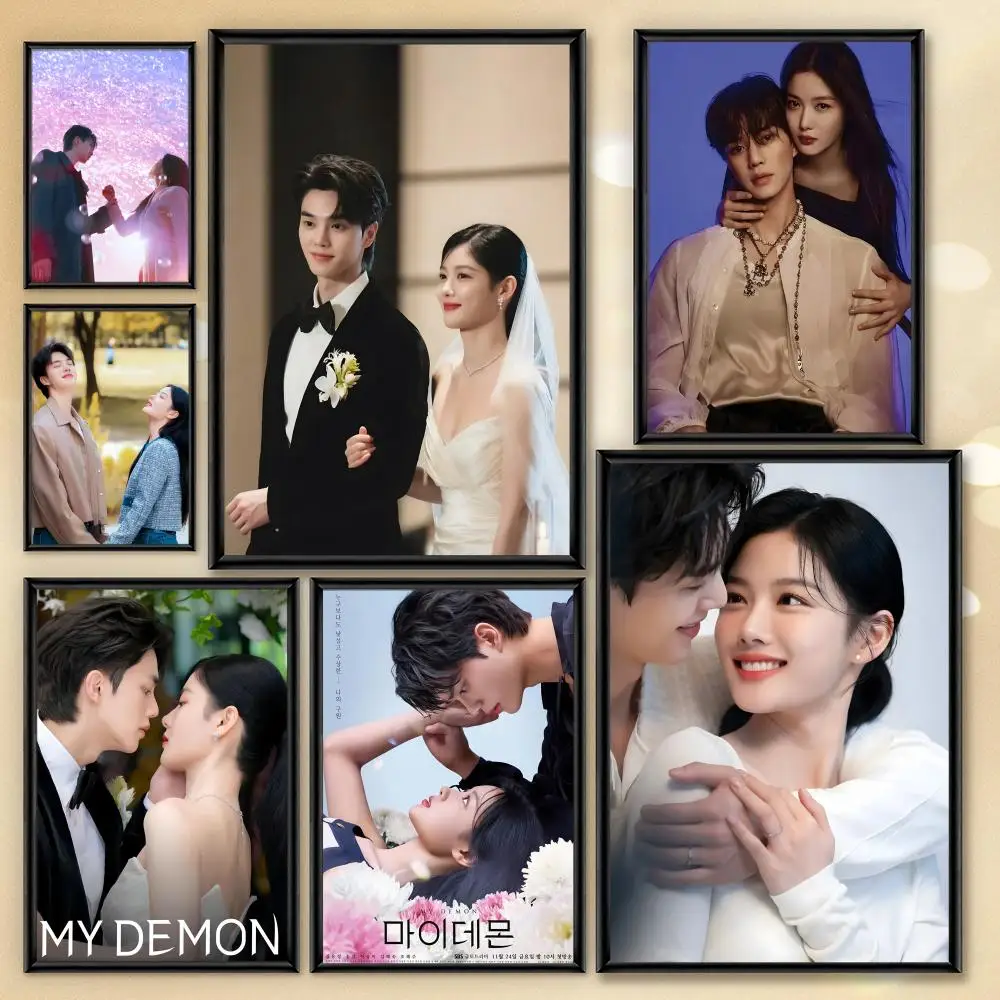 My Demon Kdrama Poster HD PVC wasserdichte Wandkunst – selbstklebend wiederverwendbar für Home Office Bar