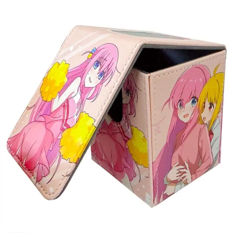 Bocchi The Rock Cards Box Kita Ikuyo Personajes del juego de anime Opcg Tcg Ptcg Caja de almacenamiento de gran capacidad Caja de tarjetas de colección de Pu