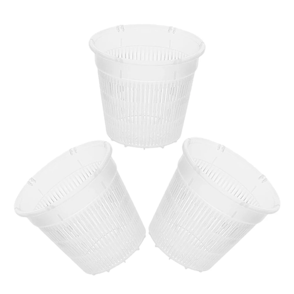 

3 шт. горшки с контролем корней, прозрачная напольная раковина с орхидеей, детская прозрачная кашпо для растений, дизайн для дыхания в помещении, материал PP