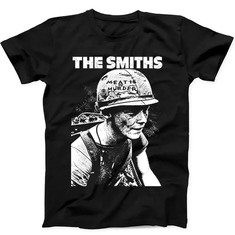 The Smiths Band 'Meat Is Murder' Punk Rock Retro Music Women's T-shirt Suitable for All Seasons Retro Casual Unisex T-shirt