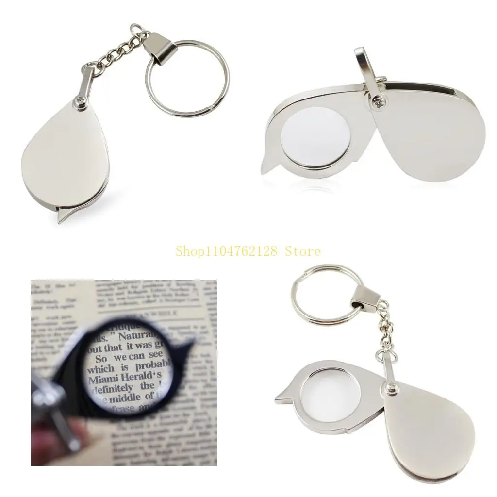 Portable Pocket Reading Magnifier 15X Folding with Metal Jewellery Magnifier best sale