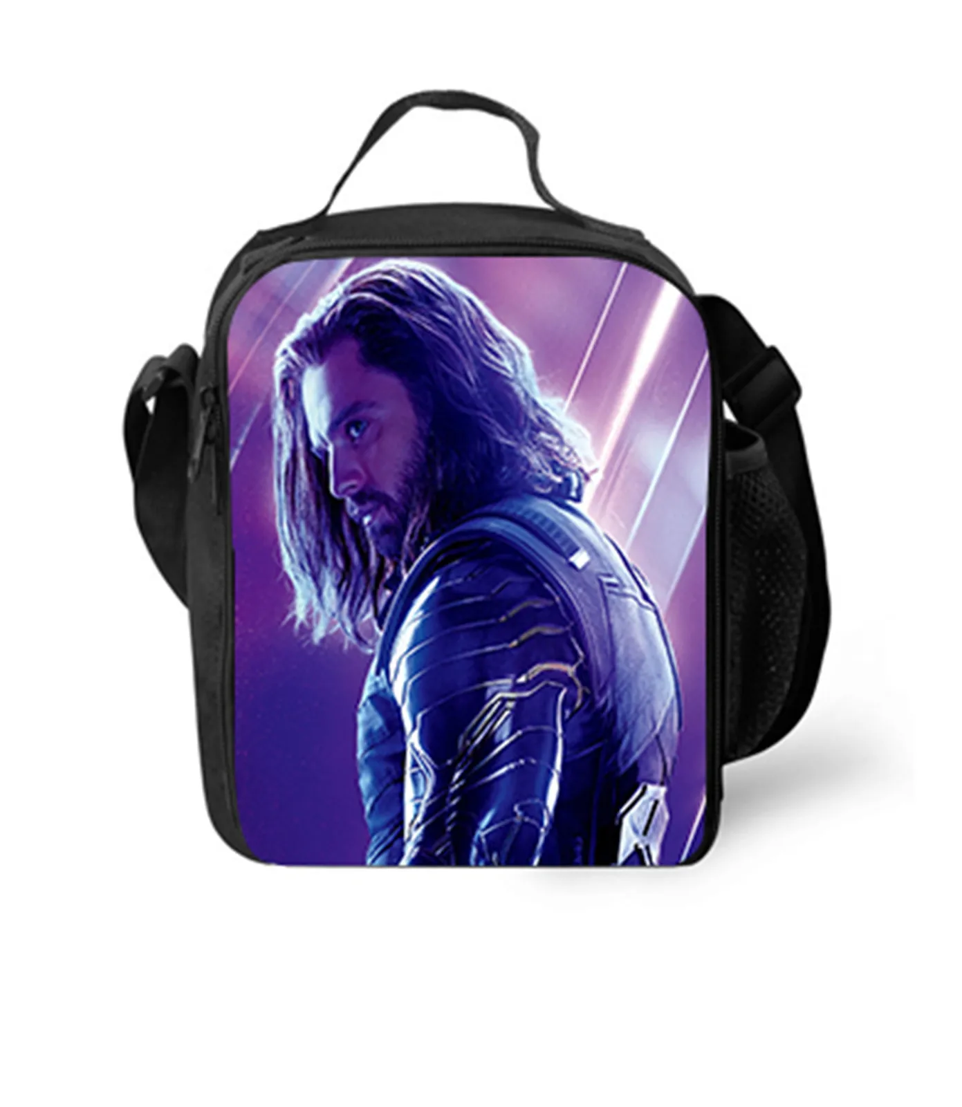 

HOT Elementary Kid Winter Soldier Waterproof Lunch Bag-Insulated Durable Lunch Box-Reusable Lunch Tote for Picnic