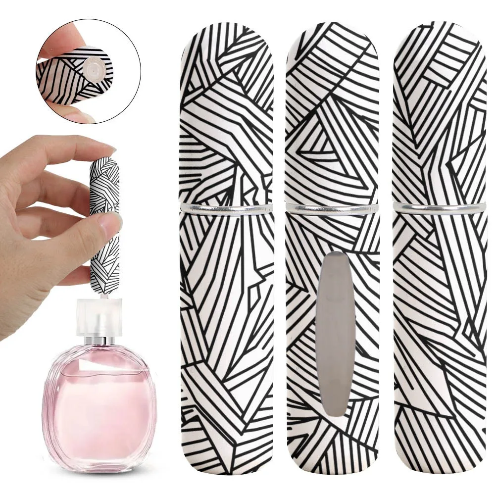 Nuevo Mini botella de Perfume de 5ml, envases cosméticos vacíos portátiles recargables, pulverizador de almacenamiento, dispensador de Perfume, regalos