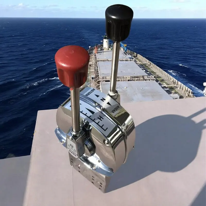 Marine throttle head Japanese double handle throttle controller Marine cable manipulator gear flexibleShaft MarineThrottle cable