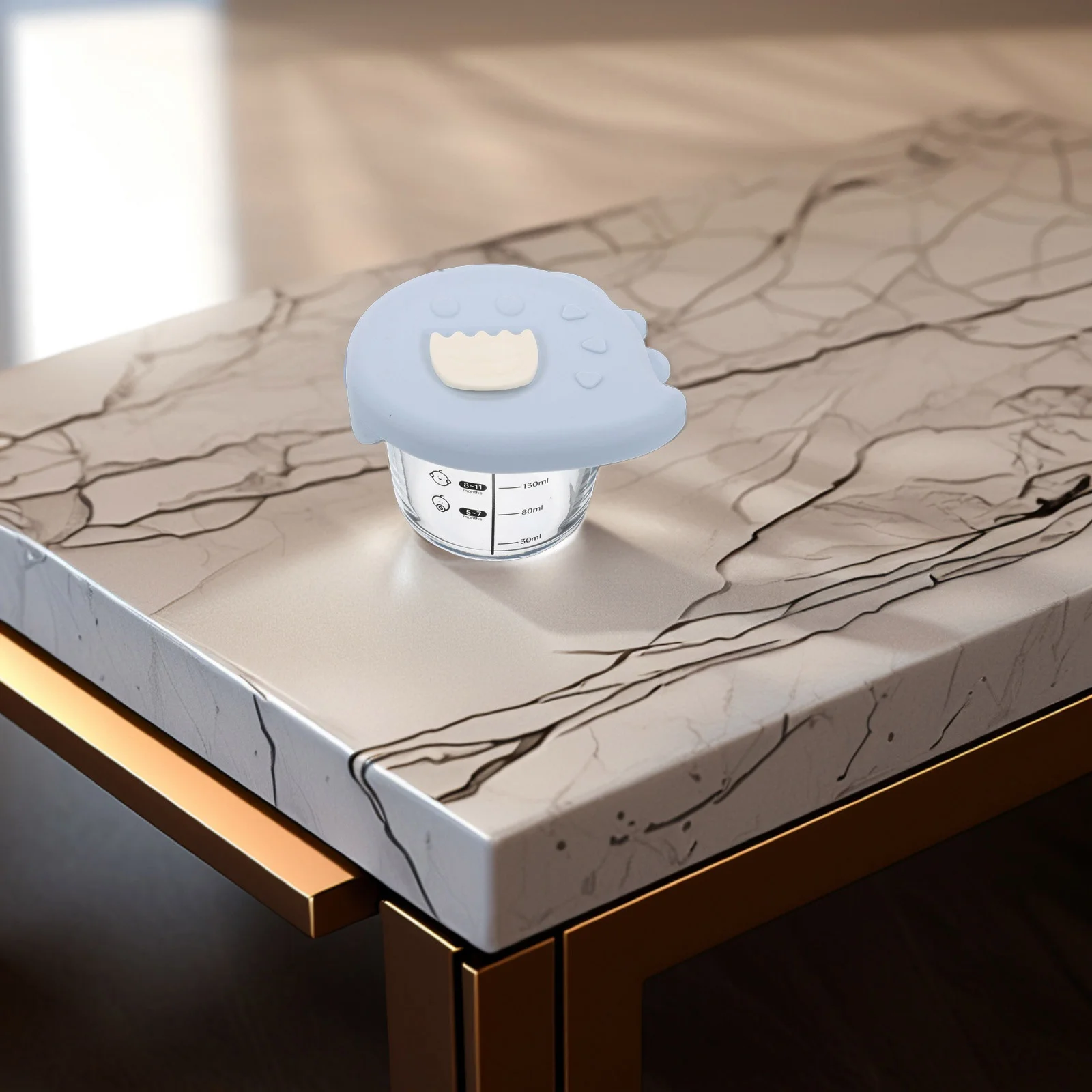 

2Pcs Glass Baby Food Bowls - 6Oz 180Ml Airtight Round Containers for Baby Weaning Porridge Snack Storage Freezer Safe Breast