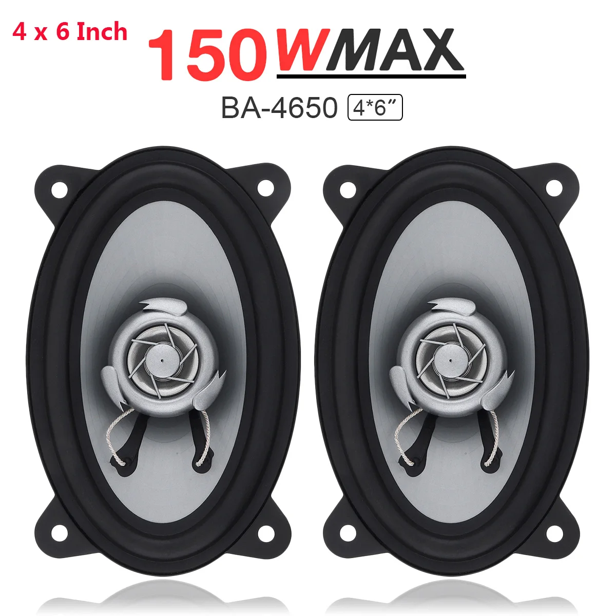 2Pcs 4*6 / 5 Inch 150W / 400W Car Speaker Automobile Car HiFi Audio Full Range Frequency Coaxial Speaker High Pitch Loudspeaker