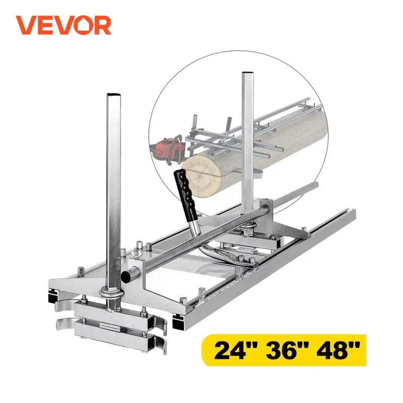 

VEVOR Chainsaw Mill Planking Milling 24 36 48 Inch Guide Bar Wood Lumber Cutting Portable Sawmill Aluminum Steel Chain Saw Mill