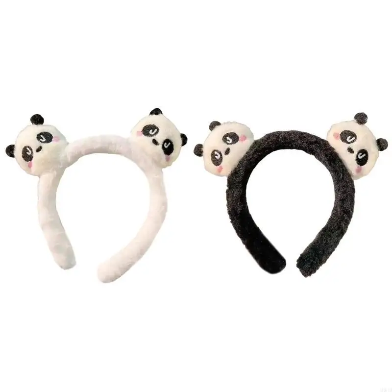 M6CD Hoạt Hình Gấu Trúc Dây Đội Đầu Dành Cho Nữ Và Bé Gái Tinh Tế Và Thiết Thực Phụ Kiện Tóc Mùa Đông Rửa Mặt Ban Nhạc Tóc