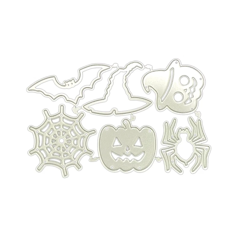 Halloween Theme Die Cuts Carbon Steel Cutting Dies for Birthday Card Making DIY Scrapbooking Album Halloween Gift Wrap