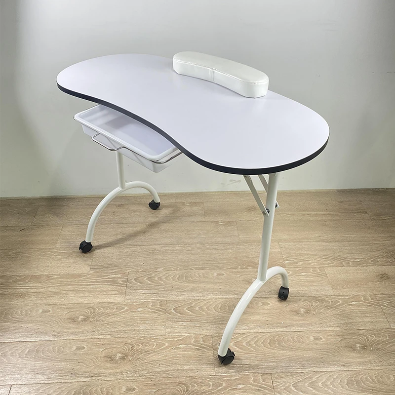 Nail Salon Furniture Portable Folding Manicure Table and Chair Set With Hand Pillow