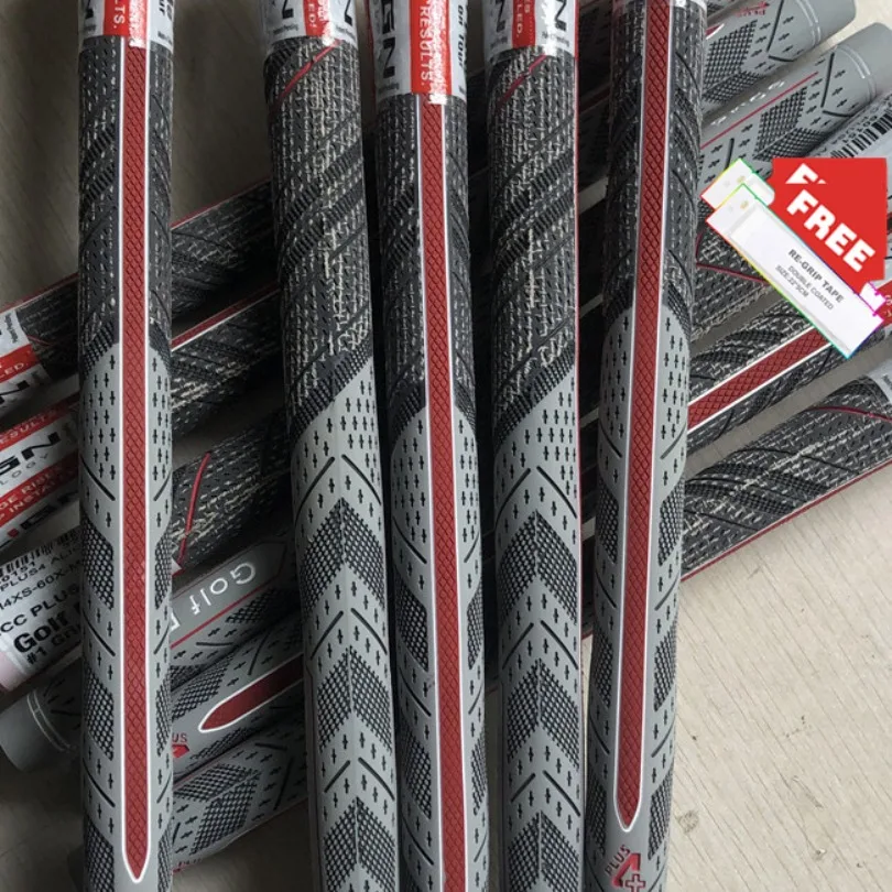 شرائط مضرب الغولف قبضة 10/13 قطعة محاذاة Mc Plus4 نادي الغولف قبضة متوسطة الحجم/قياسي المطاط غزل القطن الحديد الخشب قبضة الغولف عدة