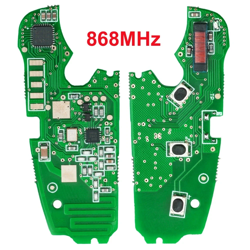 FSK 315MHz 434MHz 868MHz 8E Chip for Audi A6 S6 Q7 2004-2015 Remote Key Fob IYZ 3314 4F0837220R 4F0837220M 4F0837220T