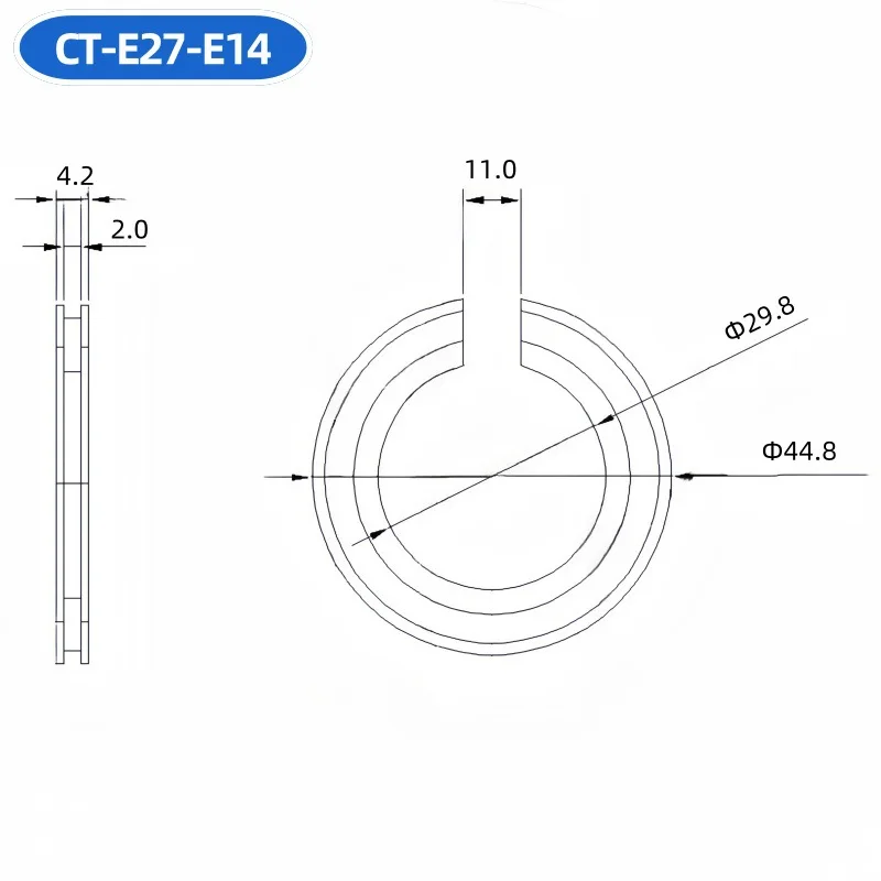 E27 to E14 Lampshade Conversion Ring Lampshade Interface Converter Lampshade Lamp Head Reduction Ring Conversion Ring