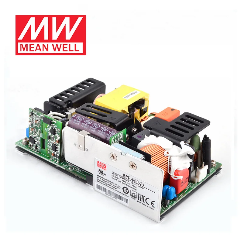 MEAN WELL  500W Green Open Frame Power Supply EPP-500-12V EPP-500-15V  18V 24V  27V 36V 48V  54V EPP-500