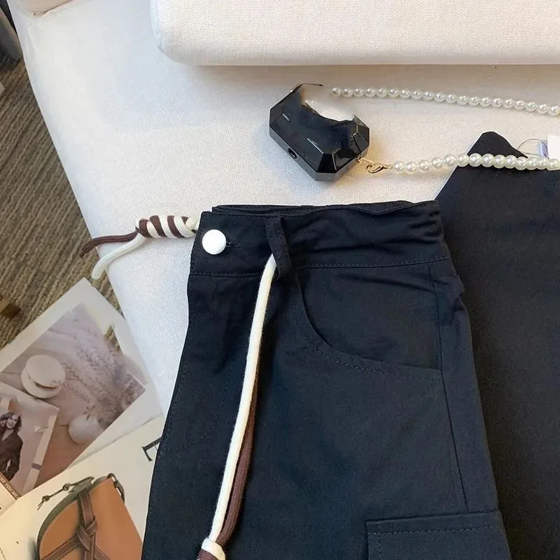 Damska spódnica maxi z wysokim stanem, kieszeniami i rozcięciem, nowość 2026, wiosna-lato, średniej długości, jednolita, duży rozmiar 4XL.